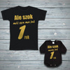 Zestaw - Ale szok mój syn ma już rok - złoty nadruk