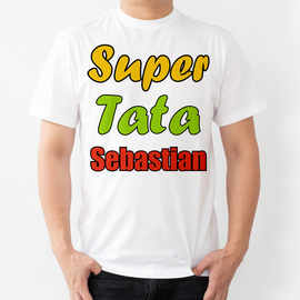 Super tata (imię) - koszulka męska