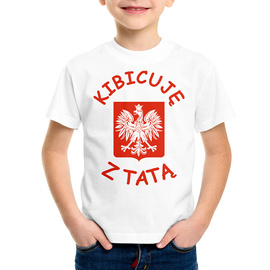Kibicuję z tatą - koszulka dziecięca