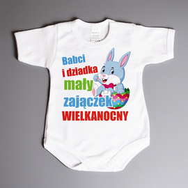 Babci i dziadka mały zajączek wielkanocny - body wielkanocne