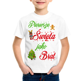 Pierwsze święta jako brat - koszulka świąteczna