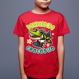 Bombardiro Crocodilo v3 - koszulka dziecięca