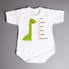 Metryczka - dinozaur - body niemowlęce