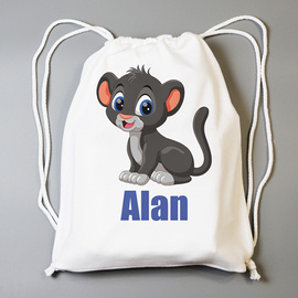 Czarna pantera - worek do przedszkola