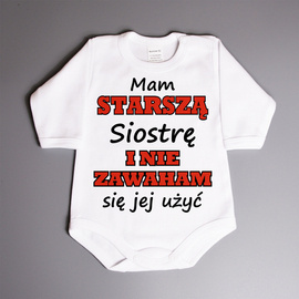 Mam starszą siostrę i nie zawaham się jej użyć - body niemowlęce