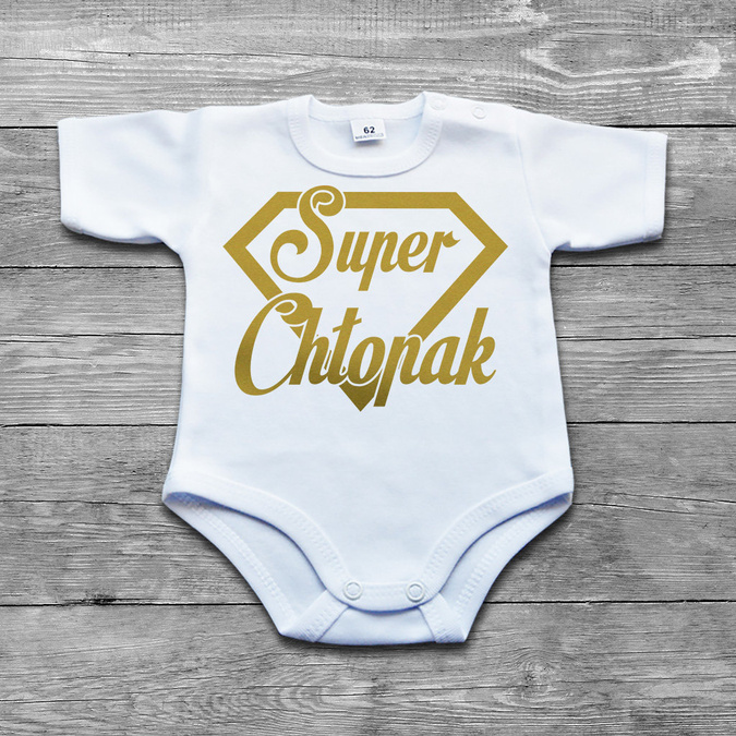 Zestaw - Super chłopak - złoty nadruk