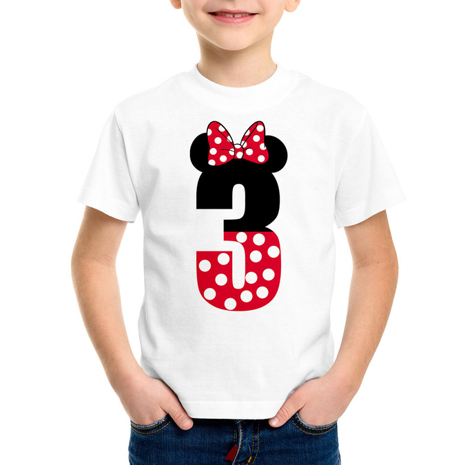 Koszulka na trzecie urodziny minnie