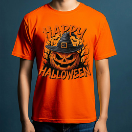 Happy Halloween - Wiedźma Dyniowa - koszulka męska