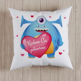 Kocham Cię potwornie - poduszka
