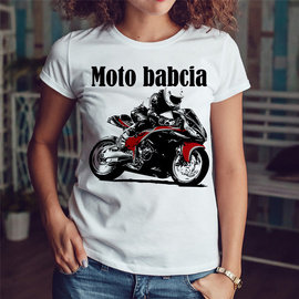 Moto babcia - koszulka damska