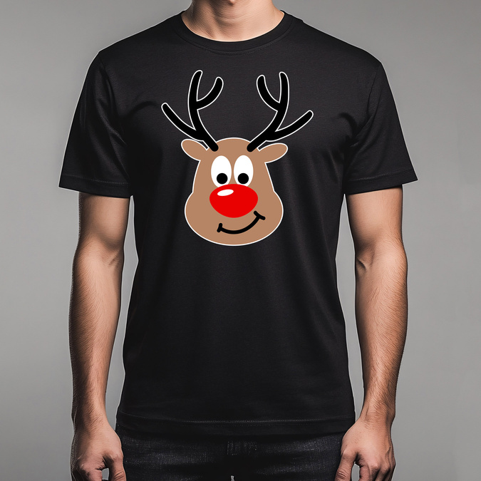 Koszulka męska świąteczna renifer