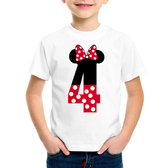 Koszulka na czwarte urodziny minnie