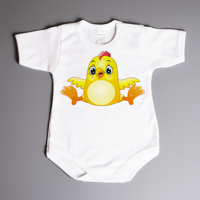 Kurczaczek wielkanocny - body niemowlęce