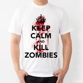 Keep calm and kill zombies - koszulka męska