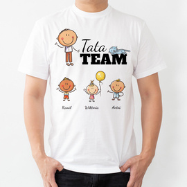 Tata team - personalizowana koszulka na dzień taty- KREATOR