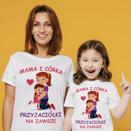 Zestaw koszulek - Mama i córka, przyjaciółki na zawsze