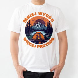 Mniej wygód, więcej przygód - koszulka męska