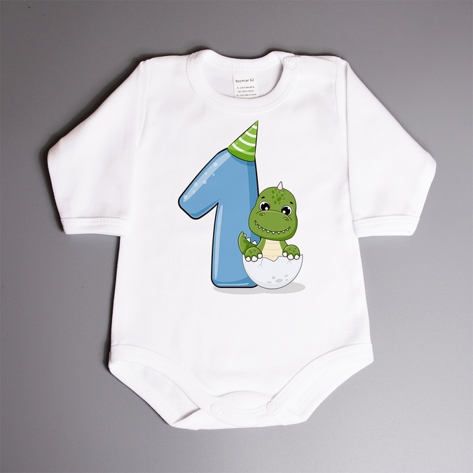 Body na roczek dinozaur