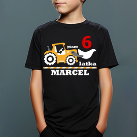 Mam 6 latek, traktor - koszulka dziecięca