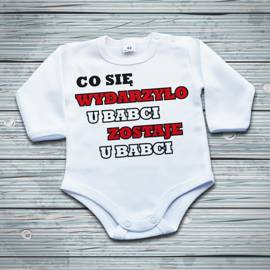 Co się wydarzyło u babci zostaje u babci - body niemowlęce