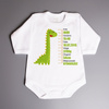 Metryczka - dinozaur - body niemowlęce