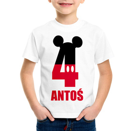 Koszulka na czwarte urodziny mickey