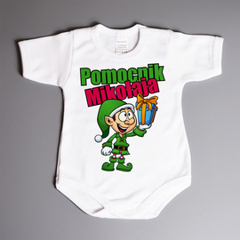 Pomocnik mikołaja - body niemowlęce