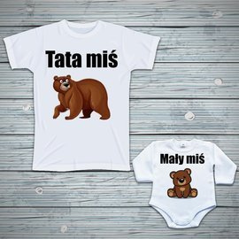 Zestaw - Tata miś, mały miś