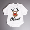 Body świąteczne renifer z imieniem