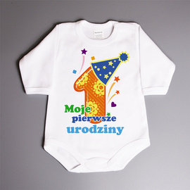 Moje pierwsze urodziny - body niemowlęce