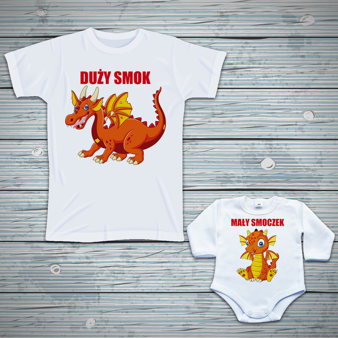 Zestaw - Duży smok, mały smoczek
