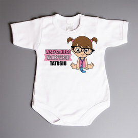 Wszystkiego najlepszego Tatusiu - dziewczynka - bodziak