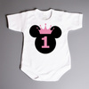 Body na roczek z myszką (imię) - body niemowlęce