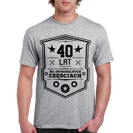 40 lat na oryginalnych częściach - koszulka męska