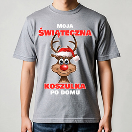Moja świąteczna koszulka po domu - koszulka męska