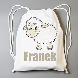 Owieczka - worek przedszkolaka z imieniem