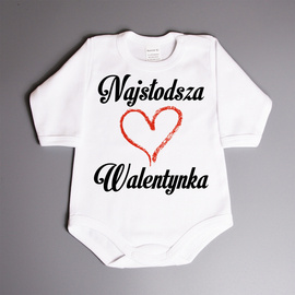 Najsłodsza Walentynka - body niemowlęce
