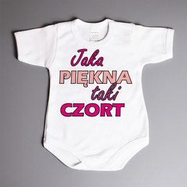 Jaka piękna taki czort - body dla dziewczynki