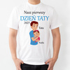 Nasz pierwszy DZIEŃ TATY - dziewczynka - koszulka męska