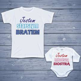 Jestem starszym bratem, jestem młodszą siostrą - zestaw dla rodzeństwa