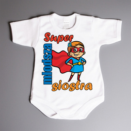 Super młodsza siostra - body niemowlęce