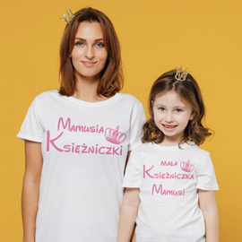Zestaw koszulek - Mama i mała księżniczka