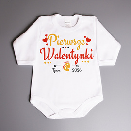 Pierwsze walentynki - body niemowlęce