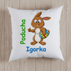 Poduszka wielkanocna z zajączkiem