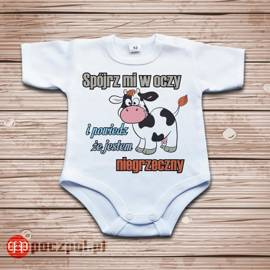 Spójrz mi w oczy i powiedz że jestem niegrzeczny - body niemowlęce