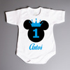 Body na roczek z myszką (imię) - body niemowlęce