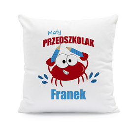 Mały przedszkolak - poduszka z imieniem