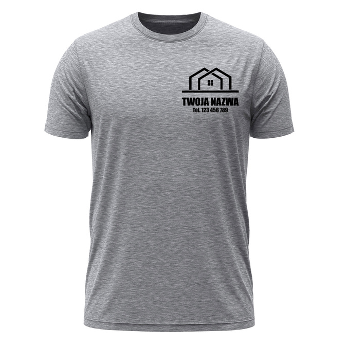 Koszulka z LOGO dla Firm Budowlanych - Nadruk Firmowy