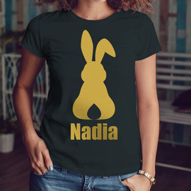 Złoty zajączek - koszulka damska