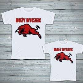 Zestaw koszulek - Duży byczek, mały byczek